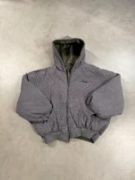 REVERSIBLE HOODED BOMBER JACKET