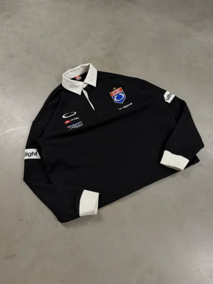 RACING POLO IN BLACK