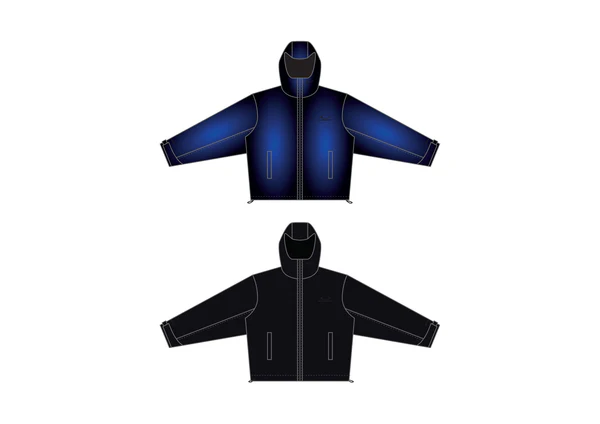 blue_heat_reactive BALACLAVA JACKET IN MIDNIGHT ICE