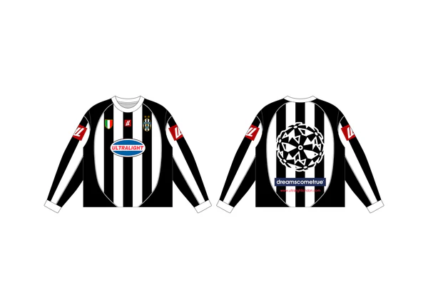 juve_longsleeve JUVE LONGSLEEVE JERSEY IN WHITE/BLACK