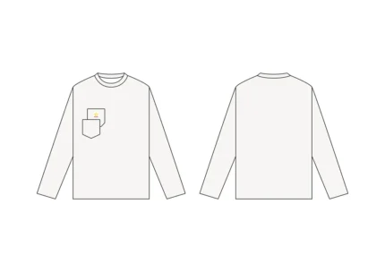 DOUBLE-POCKET WAFFLE KNIT LONGSLEEVE