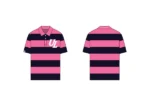 ICON POLO IN BLACK/PINK
