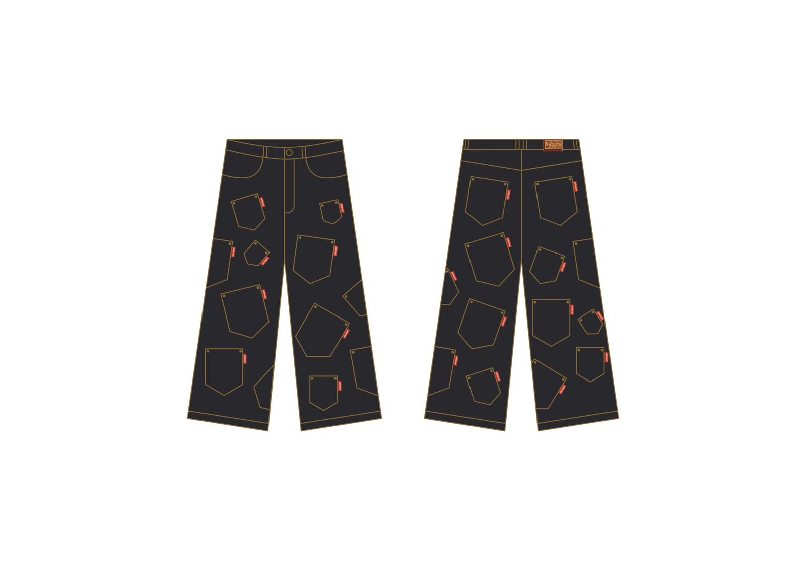 MULTIPOCKET SELVEDGE DENIM JEANS