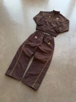 BROWN BARCA TRACKPANTS